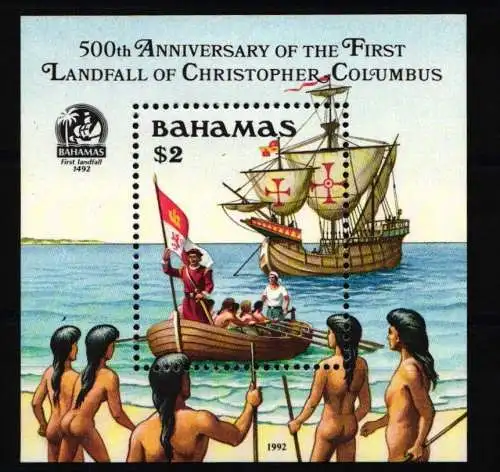 Bahamas Block 68 postfrisch Kolumbus #JH862