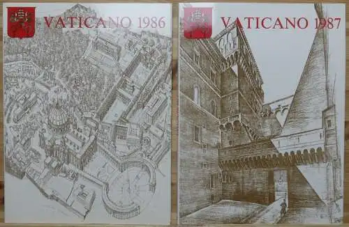 Vatikan Jahrbuch 1986 und 1987 komplett postfrisch #KG730