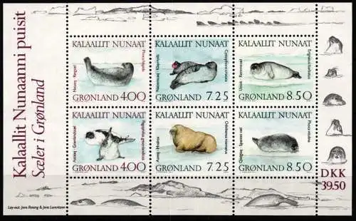 Grönland Block 3 postfrisch #NE696