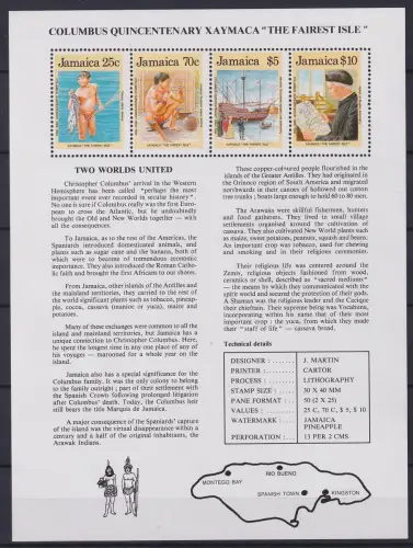Jamaika Block 30 A postfrisch #NE720