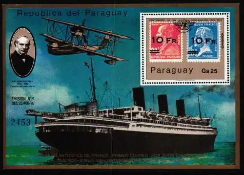 Paraguay Block 342 postfrisch Schiffe #NE789