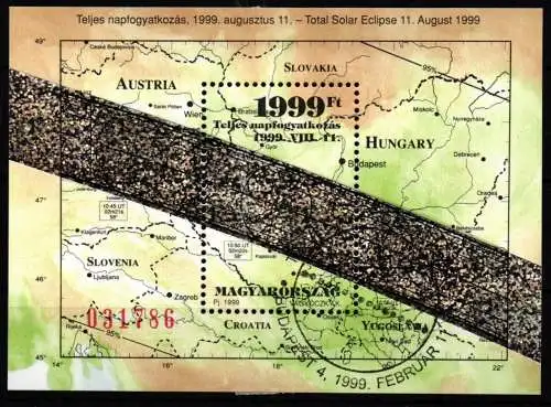 Ungarn Block 247 postfrisch Sonnenfinsternis #NE776