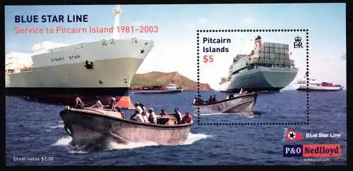 Pitcairn Inseln Block 32 postfrisch Schiffe #NE750