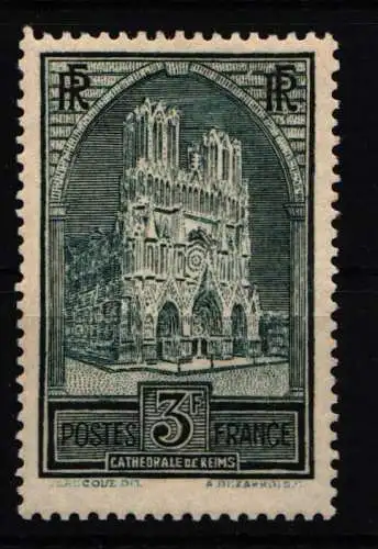 Frankreich 256 II postfrisch Kathedrale in Reims #NE845