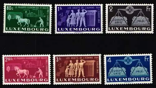 Luxemburg 478-483 postfrisch Cept #NE854