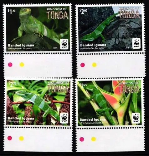 Tonga 2098-2101 postfrisch Reptilien #NE825