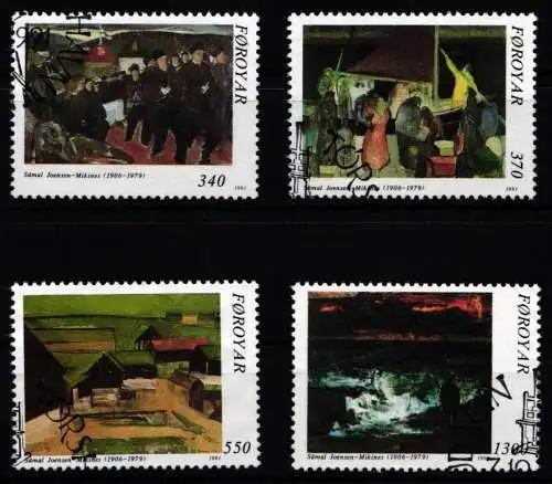 Dänemark Färöer 223-226 gestempelt #NI983