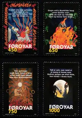 Dänemark Färöer 328-331 postfrisch #NI997