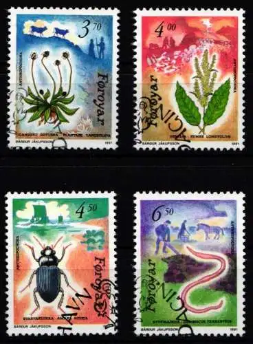 Dänemark Färöer 211-214 gestempelt #NI982