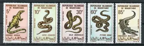Mauretanien 364-368 postfrisch Schlangen #JM527