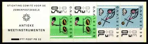 Niederlande Markenheft 33 postfrisch Sommermarken #NI281