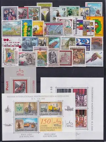 Österreich Jahrgang 2000 mit 2302-2335 postfrisch #NI231