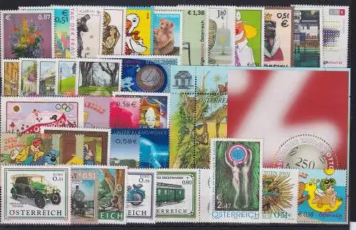 Österreich Jahrgang 2002 mit 2363-2401 postfrisch #NI233