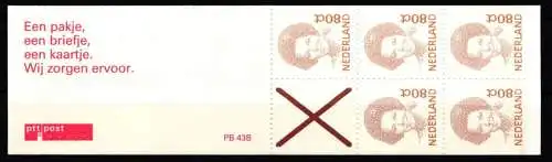 Niederlande Markenheft 44 postfrisch Königin Beatrix #NI293