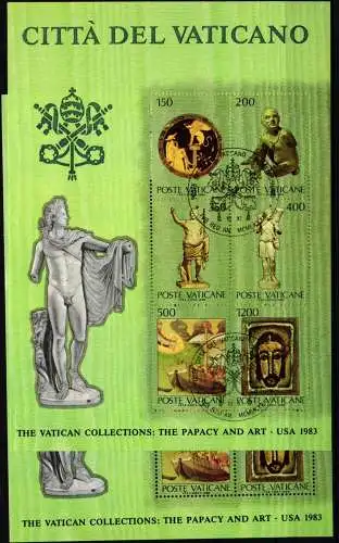 Vatikan Block 7 mit 836-841 postfrisch und gestempelt #NI249