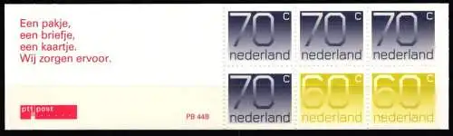 Niederlande Markenheft 45 postfrisch Ziffern #NI291