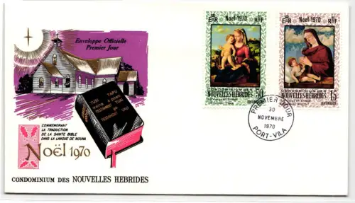 Neue Hebriden FDC 299-300 als Ersttagsbrief #NK434