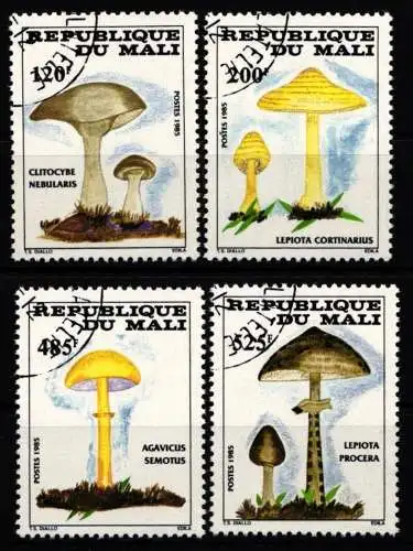 Mali 1038-1041 gestempelt Pilze #NK260