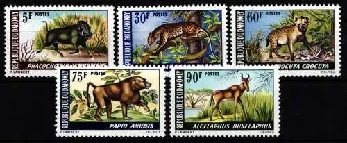 Dahomey 369-373 postfrisch Wildtiere #NK219