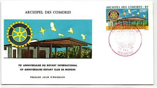 Komoren 182 als Ersttagsbrief #NK300