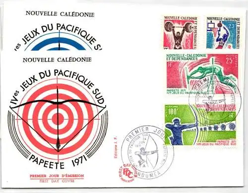 Neukaledonien 503-506 als Ersttagsbrief #NK395