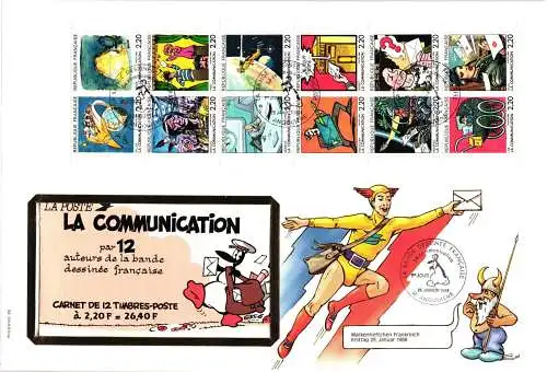 Frankreich 2638-2649 gestempelt als FDC auf Brief #NK735