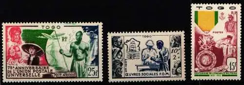 Togo Jahrgang 1941, 1950 und 1952 postfrisch #NK475