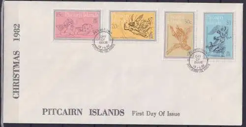 Pitcairn Inseln FDC Jahrgang 1982 als Ersttagsbrief #NK464