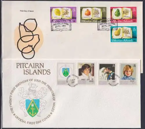 Pitcairn Inseln FDC Jahrgang 1982 als Ersttagsbrief #NK464