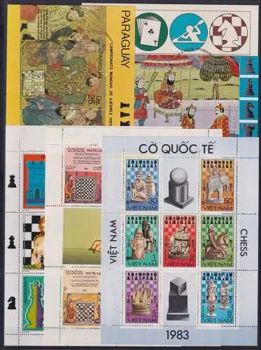 Großes Lot SCHACH postfrisch #NK487