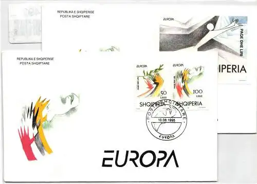 Albanien FDC 2556-2557 und Block 104 als Ersttagsbrief #NK492