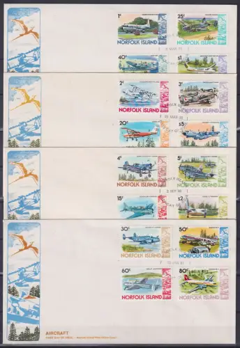Norfolkinseln FDC 239-254 als Ersttagsbrief #NK458