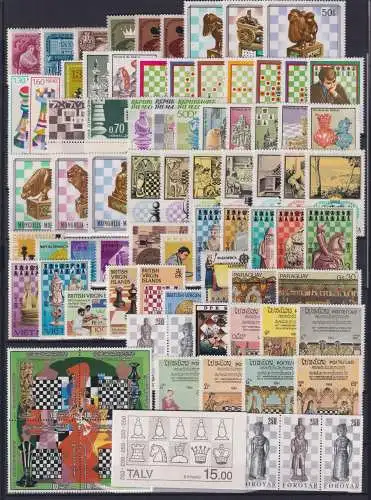 Großes Lot SCHACH postfrisch #NK488