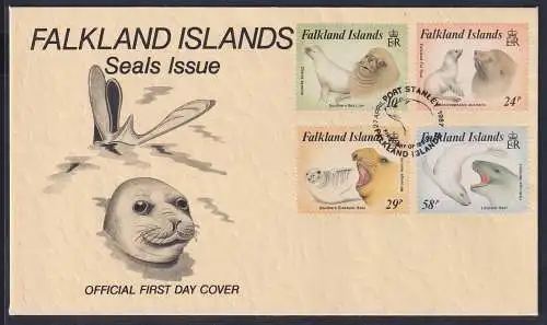 Falkland-Inseln FDC 464-467 als Ersttagsbrief #NK462