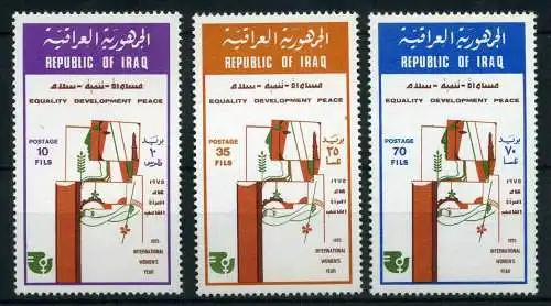 Irak 819-21 postfrisch Internationales Jahr der Frauen #HO156