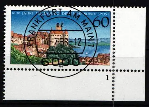 BRD Bund 1376 gestempelt mit Formnummer 1 #NO278