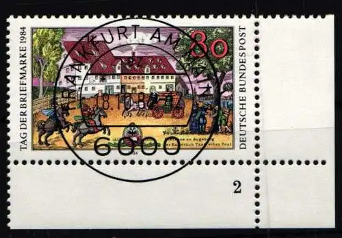 BRD Bund 1229 gestempelt mit Formnummer 2 #NO237