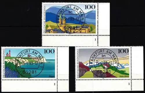 BRD Bund 1684-1686 gestempelt mit Formnummer 1 #NO337