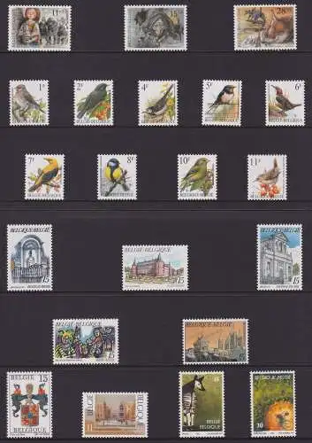 Belgien Jahrgang 1992 mit 2491-2540 postfrisch im Folder inkl 1 MH #NK575