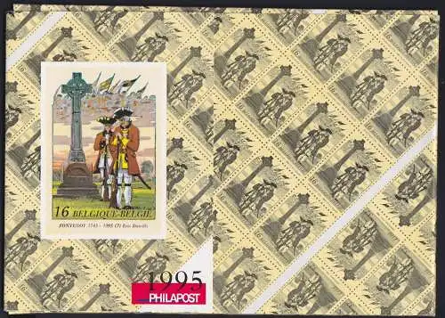 Belgien Jahrgang 1995 mit 2634-2675 postfrisch im Folder inkl 1 MH #NK576