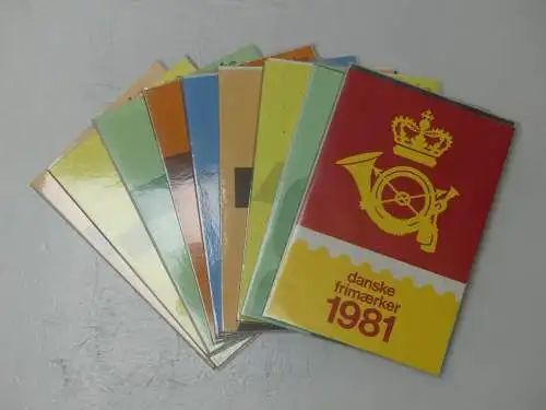 Dänemark Jahresmappen 1973-1981 postfrisch #NI587