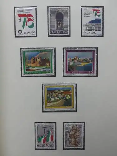 Italien ab 1963 postfrisch besammelt im Leuchtturm Binder #LY996