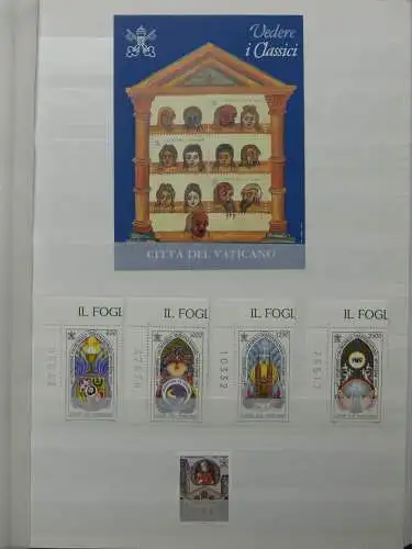 Vatikan 1997-1999 postfrisch besammelt im Einsteck-Album #LZ004