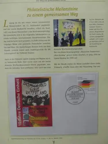 Motiv "10 Jahre Deutsche Einheit" aus Abo Bezug im Post Vordruck #LY986