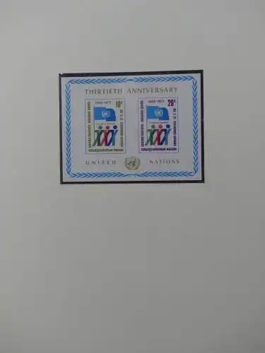Vereinte Nationen ab 1962 postfrisch besammelt im Safe Vordruck #LY972