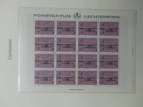 Liechtenstein große postfrisch Sammlung Kleinbögen im Borek Vordruck #LY974