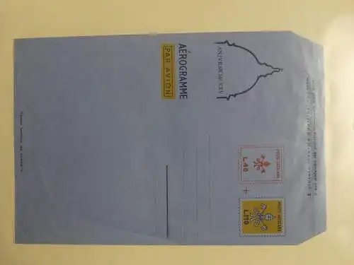 Vatikan Binder mit hauptsächlich Ganzsachen im Binder #LY998