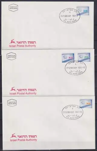 Israel FDC 1493-1496 als Ersttagsbrief #NO425
