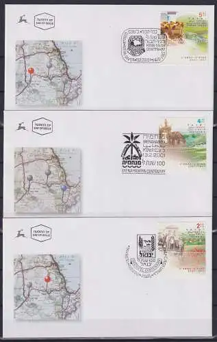 Israel FDC 1609-1611 als Ersttagsbrief #NO429