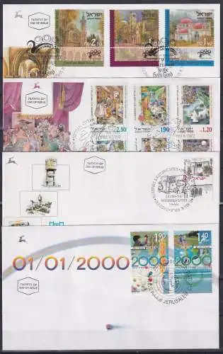 Israel FDC Lot aus Jahrgang 2000 als Ersttagsbrief #NO428